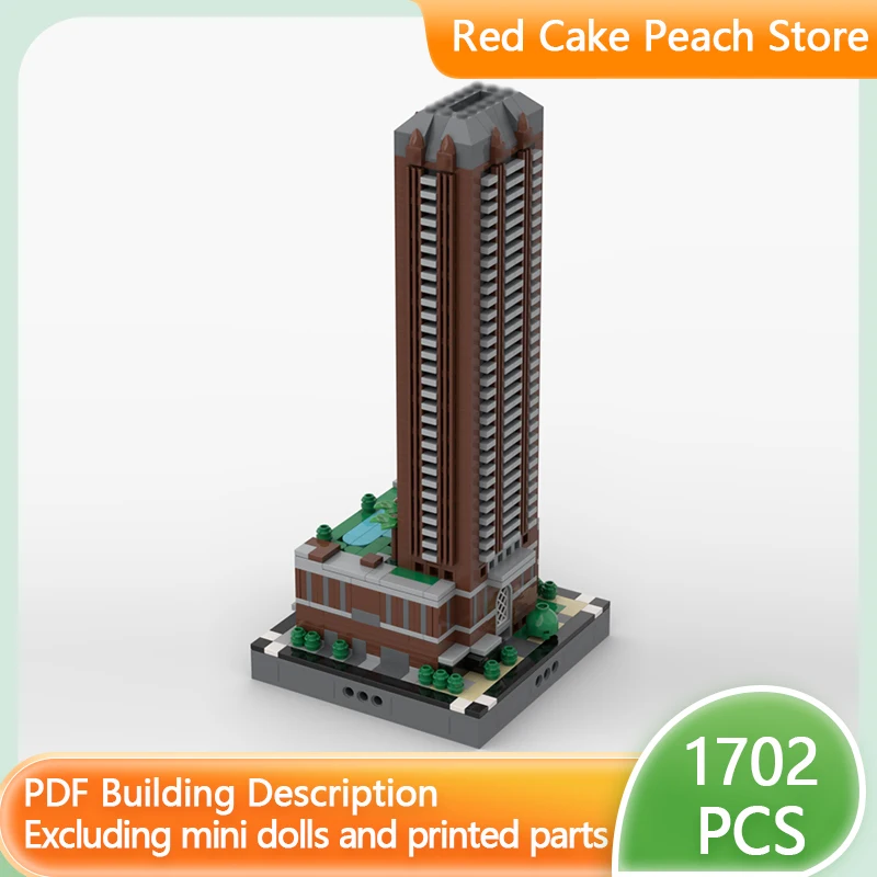 

City Street View Model MOC Building Bricks Downtown Park Square Modular Technology Children Holiday Gifts Assemble Toys Suit