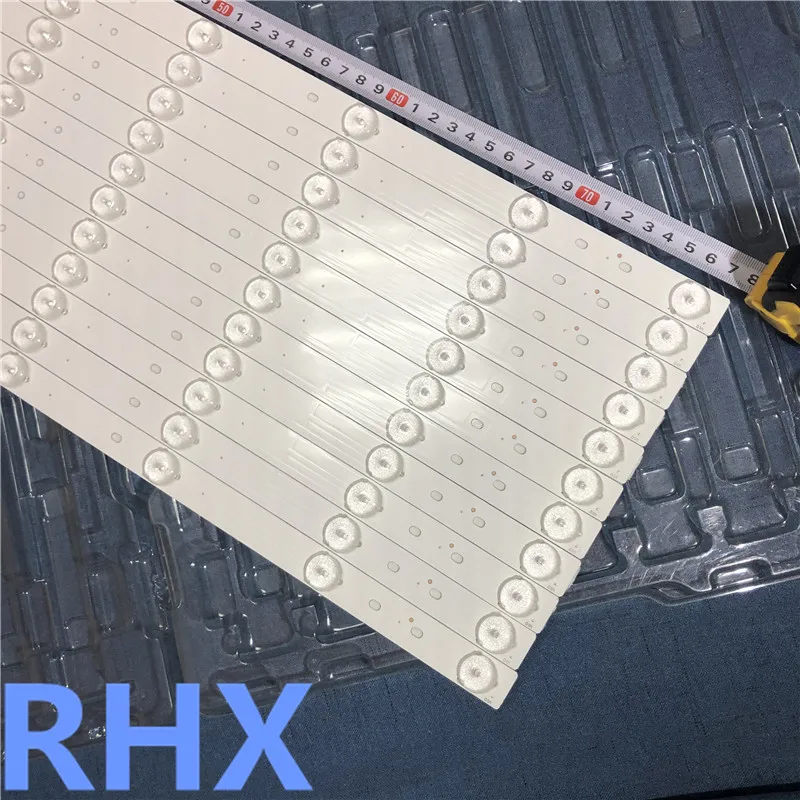 50ชิ้น/ล็อต775มม.10led 3V อลูมิเนียม100% ใหม่ทีวีจอแอลซีดี Backlight บาร์สำหรับ Hisense Changhong ใหม่ Konka ซ่อม