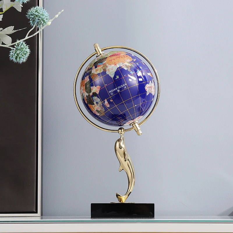 Globe sculpture decoration light luxury model room sales department home decoration high-end creative decorations