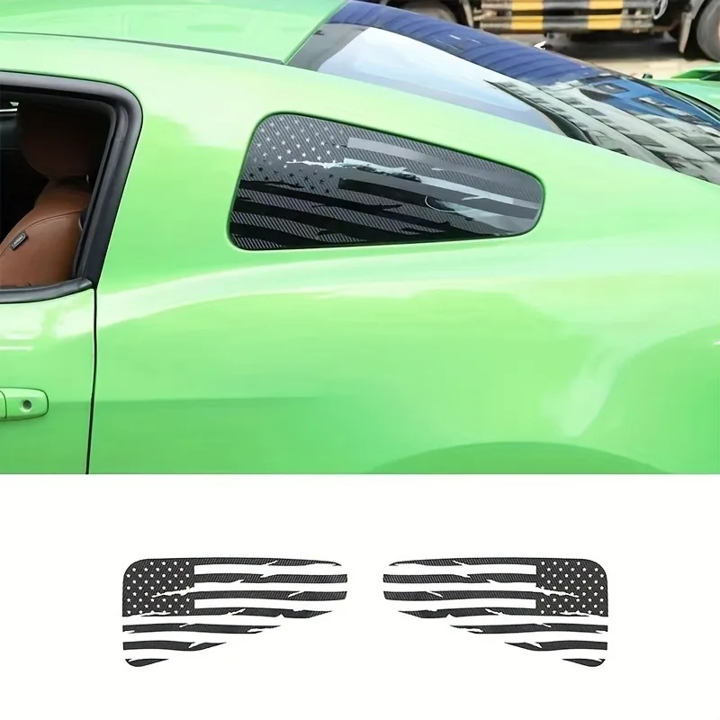

Car Window Decal Rear Window American Flag Design Sticker Self-adhesive for Ford Mustang 2008 2009 2010 2011 2012 2013 2014