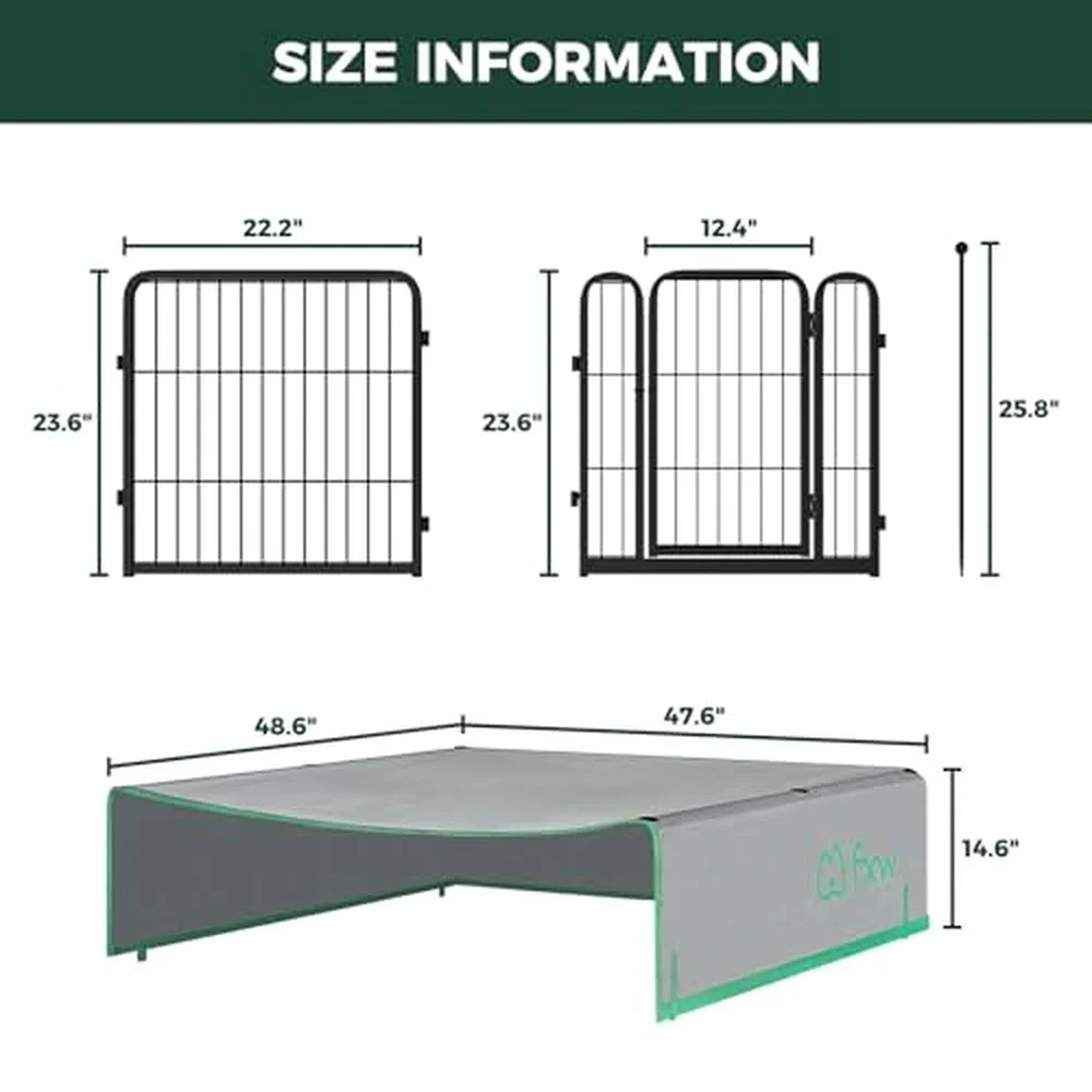 Rollick Dog Playpen with Sun Shade 24