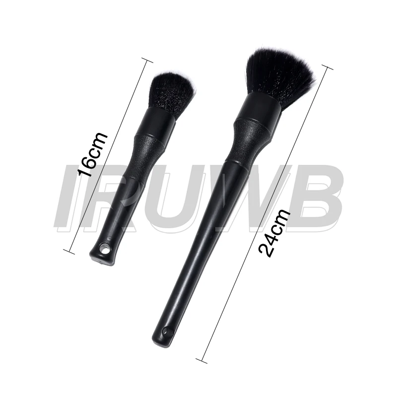 1Pcs Soft Bristle Car Interior Detailing Brush 16/24CM Soft Bristle Brush Auto Dash Duster Tool for Car & Motorcycle Cleaning