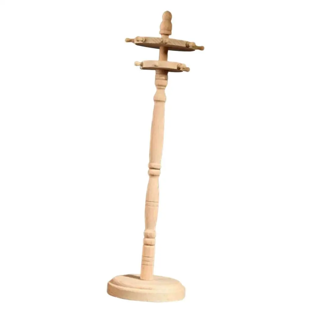 Wooden Calligraphy Brush Holder Disc Style Brush Stand Rack for Chinese Painting Ink Drawing and Crafts