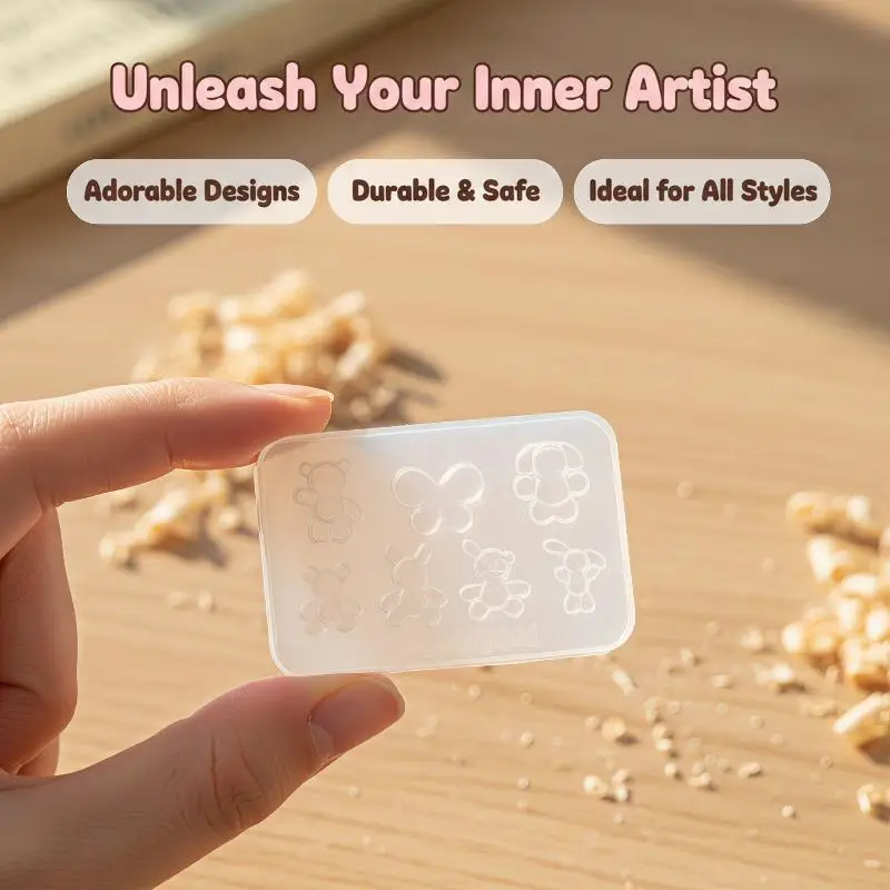 Nail Art Button Mold 1/2Pcs New Upgraded Easy Release Handmade Nail Decor Tool for Home DIY Nail Salon Beginners