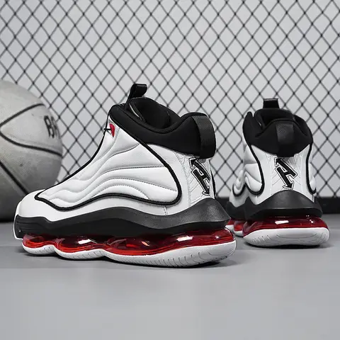 Erkek basketbol ayakkabıları nefes alabilen yastıklama kaymaz giyilebilir koşu ayakkabıları spor salonu eğitimi atletik basketbol ayakkabıları kadınlar için