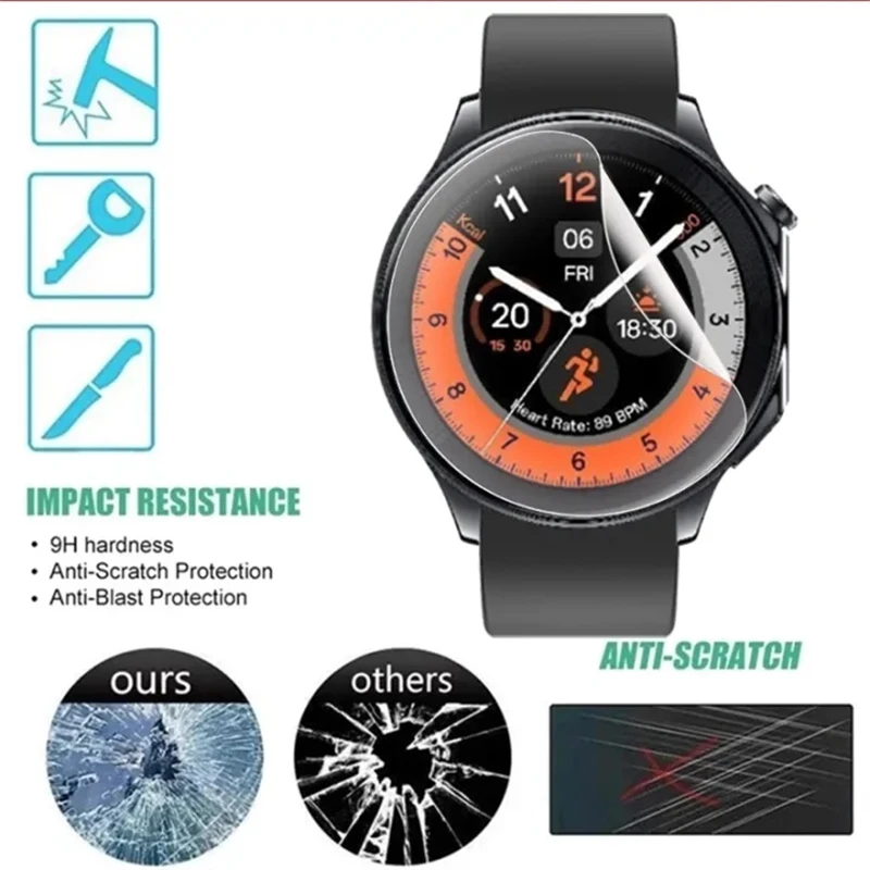 1-6pcs Hydrogel Film for Oppo Watch X Screen Protector Soft TPU Protective Films for Oppo WatchX Accessories Cover Not Glass