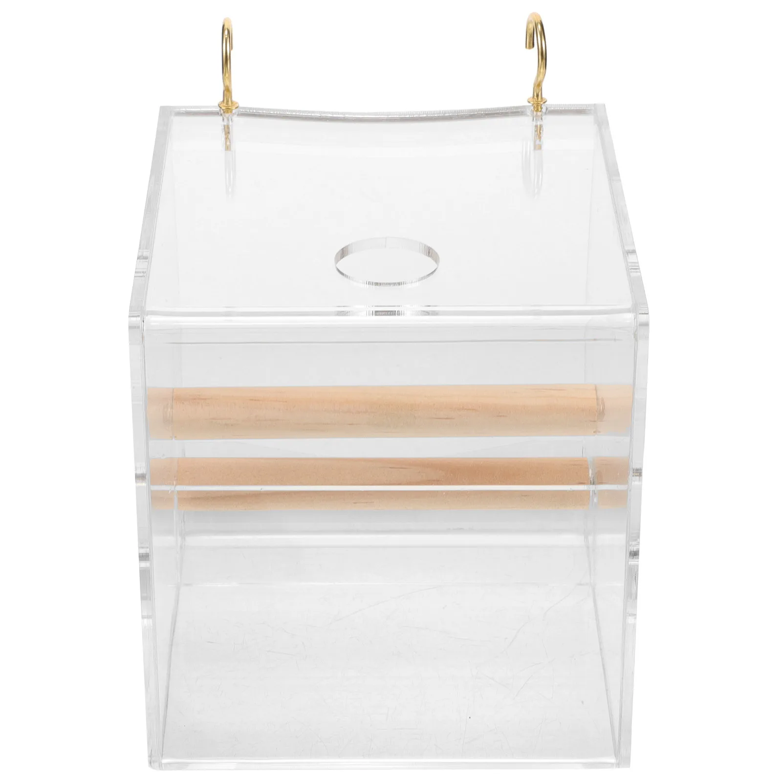 

Automatic Bird Feeder For Parrots Acrylic Small Bird Feeding Cup Splash Proof Pet Cage Food Container Practical Feeder Bowl