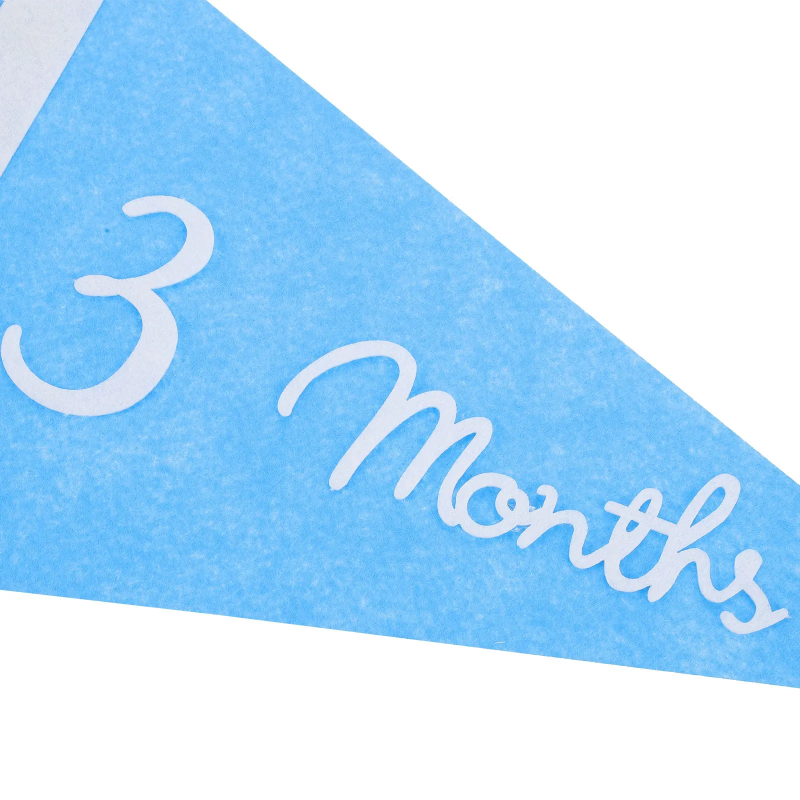 

1 Set Triangle Banner Baby Milestone Months Days Sign Fabric Bunting Decor For Party Shower Diy Decoration Reusable Hanging