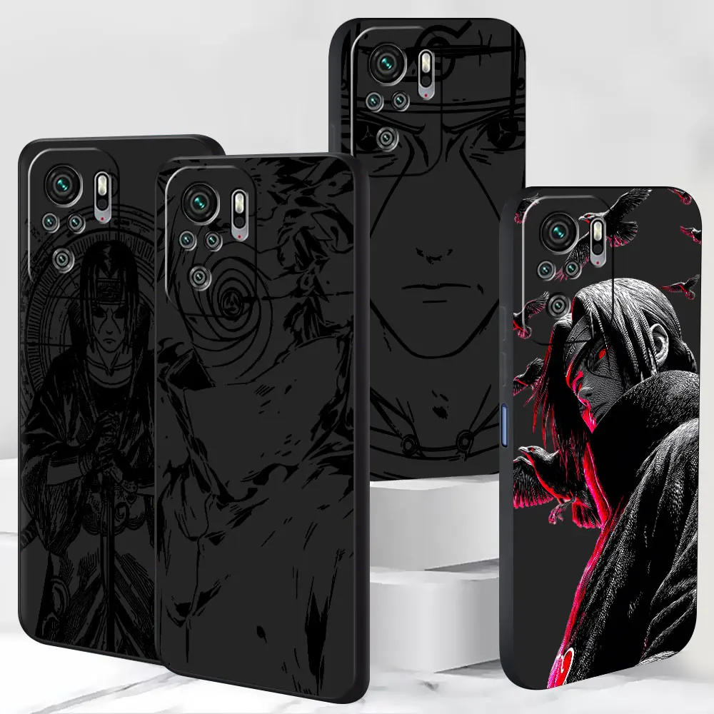 

Itachi Naruto Case for Xiaomi Redmi Note 13 11E 10S 8 10 12 Pro Plus 9 11 9S 12S 8T 7 11S 11T TPU Black Soft Phone Cover Shell