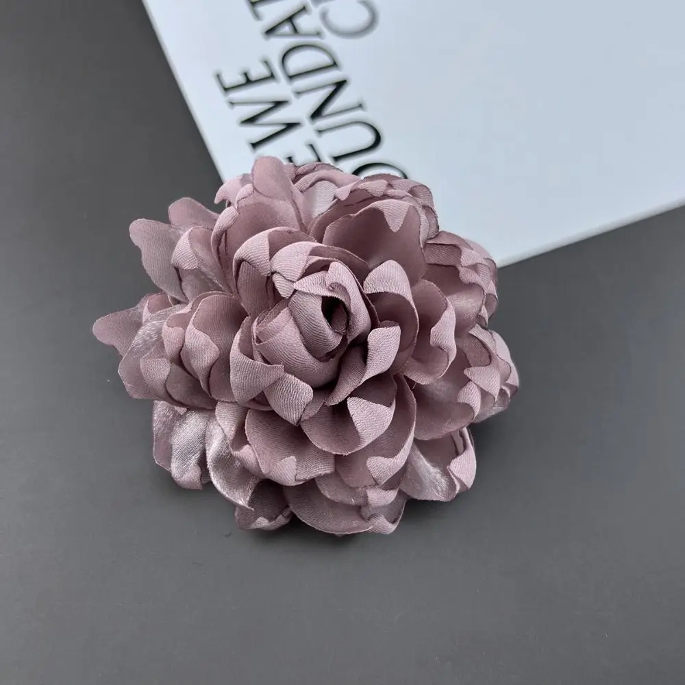 Wholesale Multi-layer Large Flower Brooch Fabric Jewelry Accessories Collar Flower Handmade Lapel Pins Party