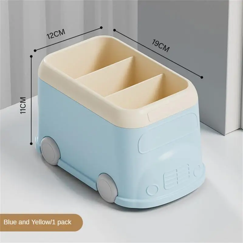 Safe Material Storage Box for Makeup Brush, Grande Capacidade Pen Holder, Smooth Papelaria Storage Box, Economizar espaço, Car Styling