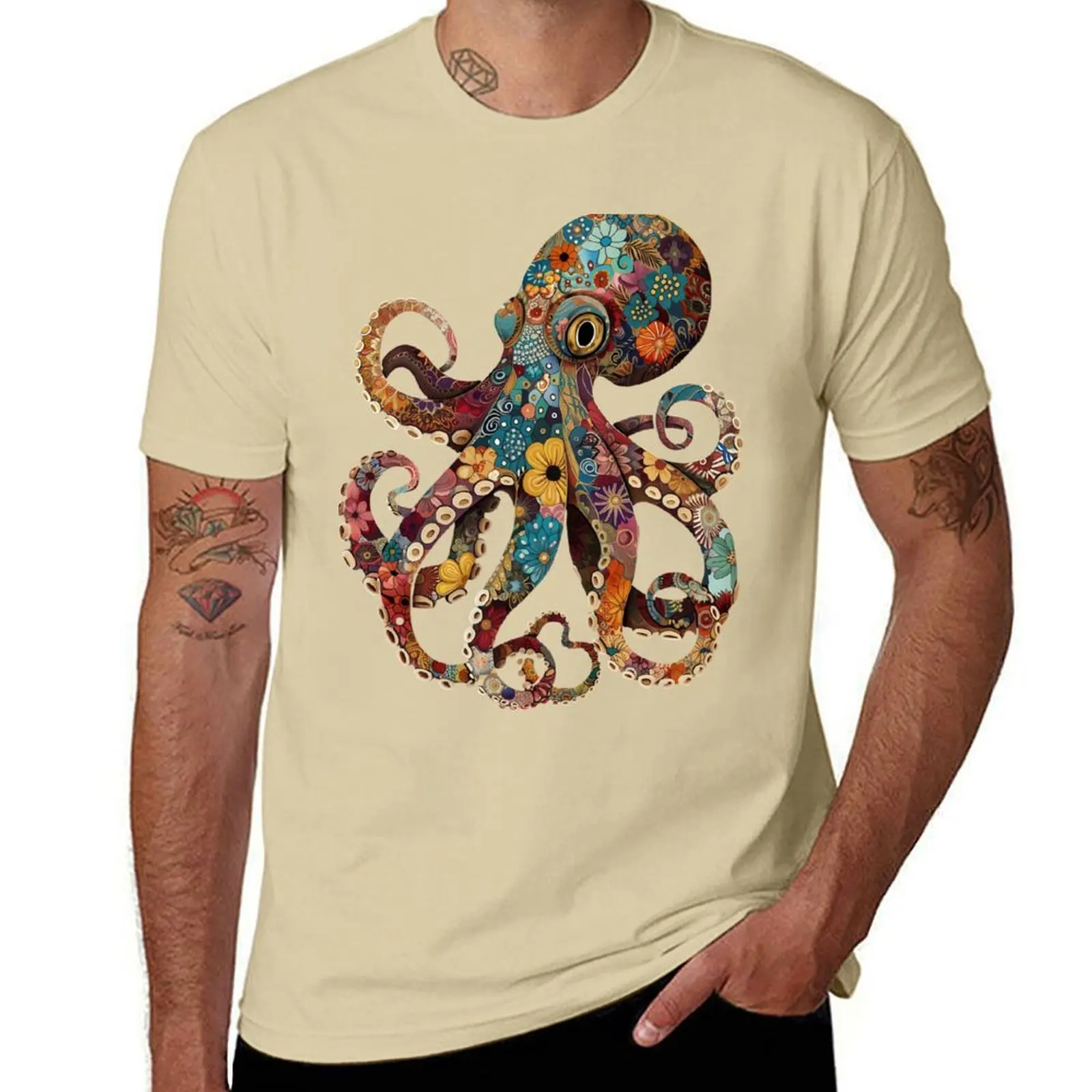 2026 Fun Octopus T-Shirt - Quick-drying and Stylish Summer Top for Parents and Children - Fun T-Shirt for The Family