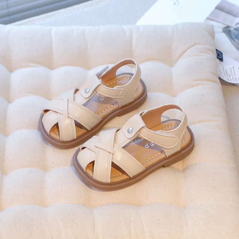 

Summer Baby Girls Sandals Roman Style Woven Children Shoes Comfortable Anti Slip Soft Sole Toddler Kids Casual Beach Sandals