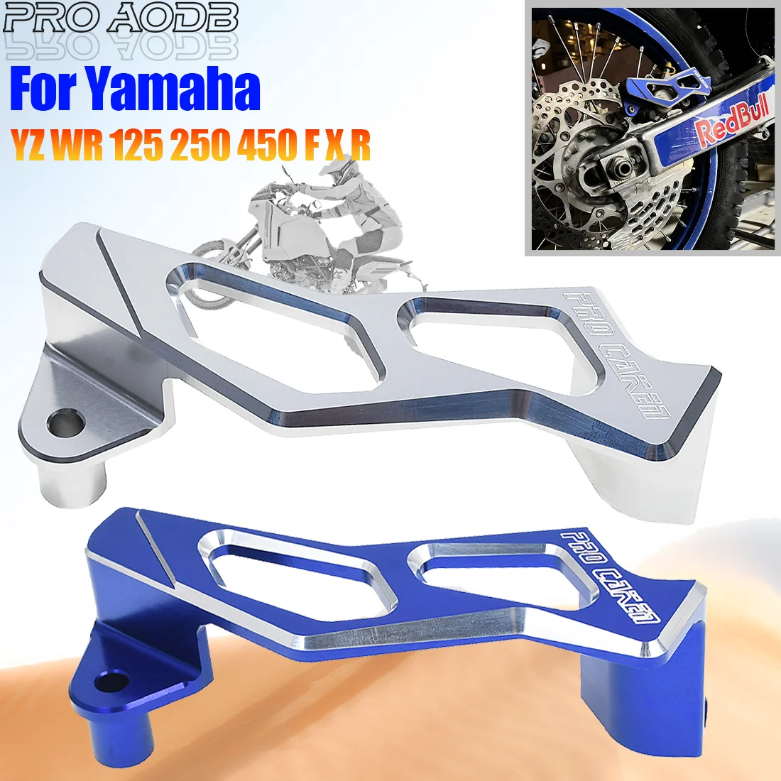 

For Yamaha Motocross YZ125 YZ250 YZ250F YZ450F WR250F WR450F Rear Brake Caliper Guard Protector YZ WR 250F 450F 2006 2007-2023