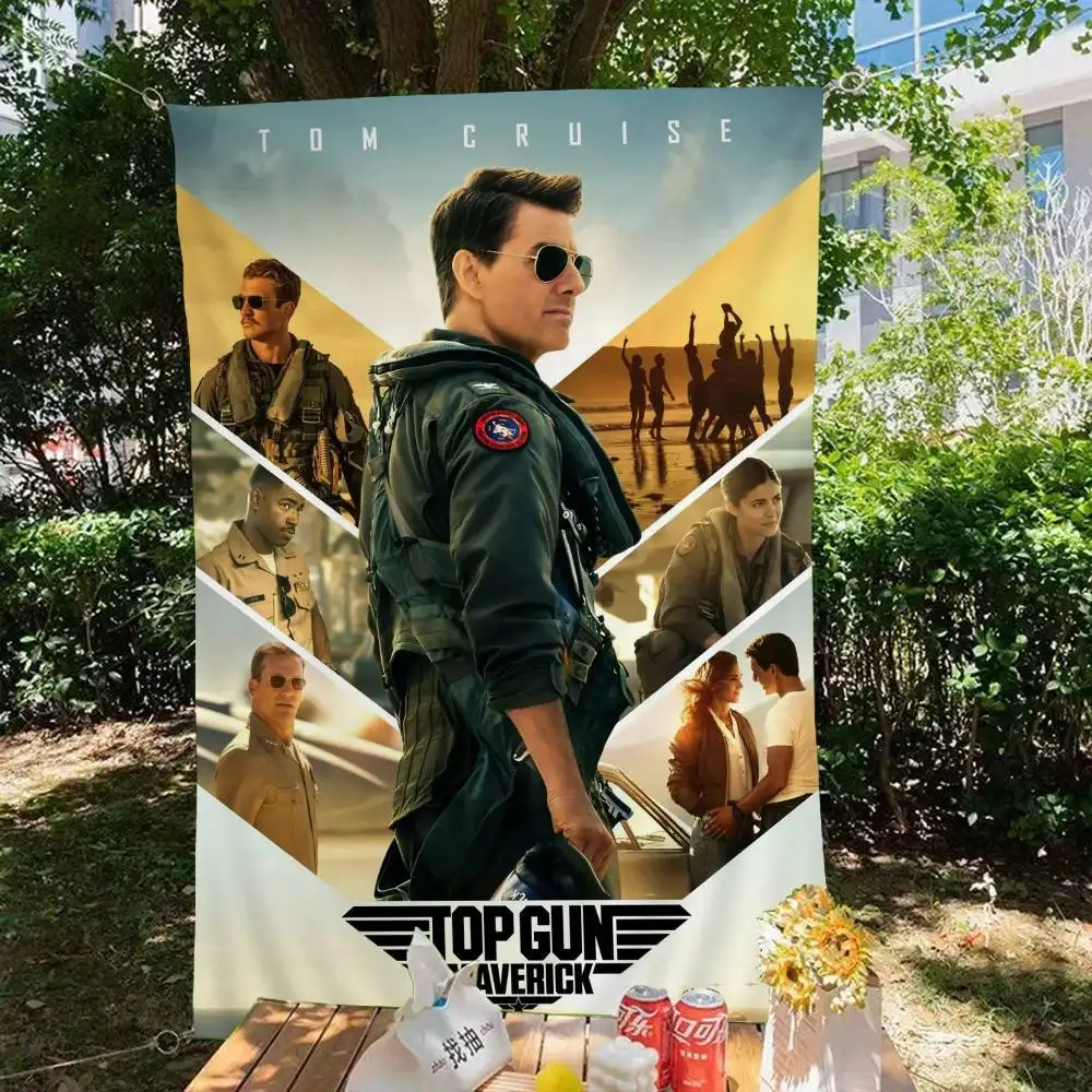 Top Gun Maverick Modern Movie Banner INS Style Outdoor Party Decoration Atmosphere Flag