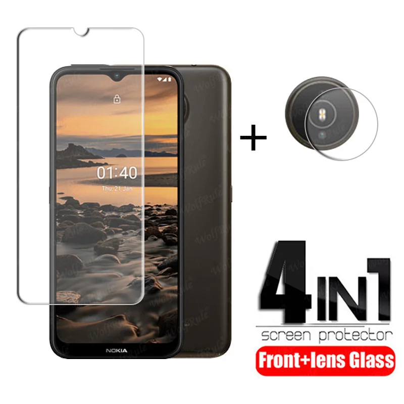 

4-in-1 For Nokia 1.4 Glass For Nokia 1.4 Tempered Glass Screen Protector Protective Camera Film For Nokia 3.4 5.3 1.4 Lens Glass