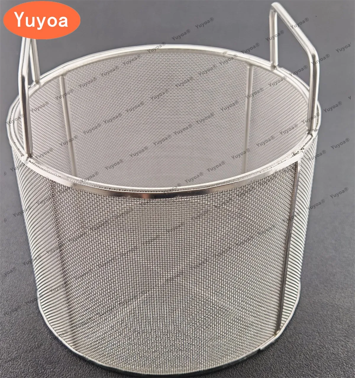 

Round 304 Stainless Steel Sterilization Basket Dental Medical Surgical Instrument Autoclave Disinfection Box Ultrasonic Cleaning