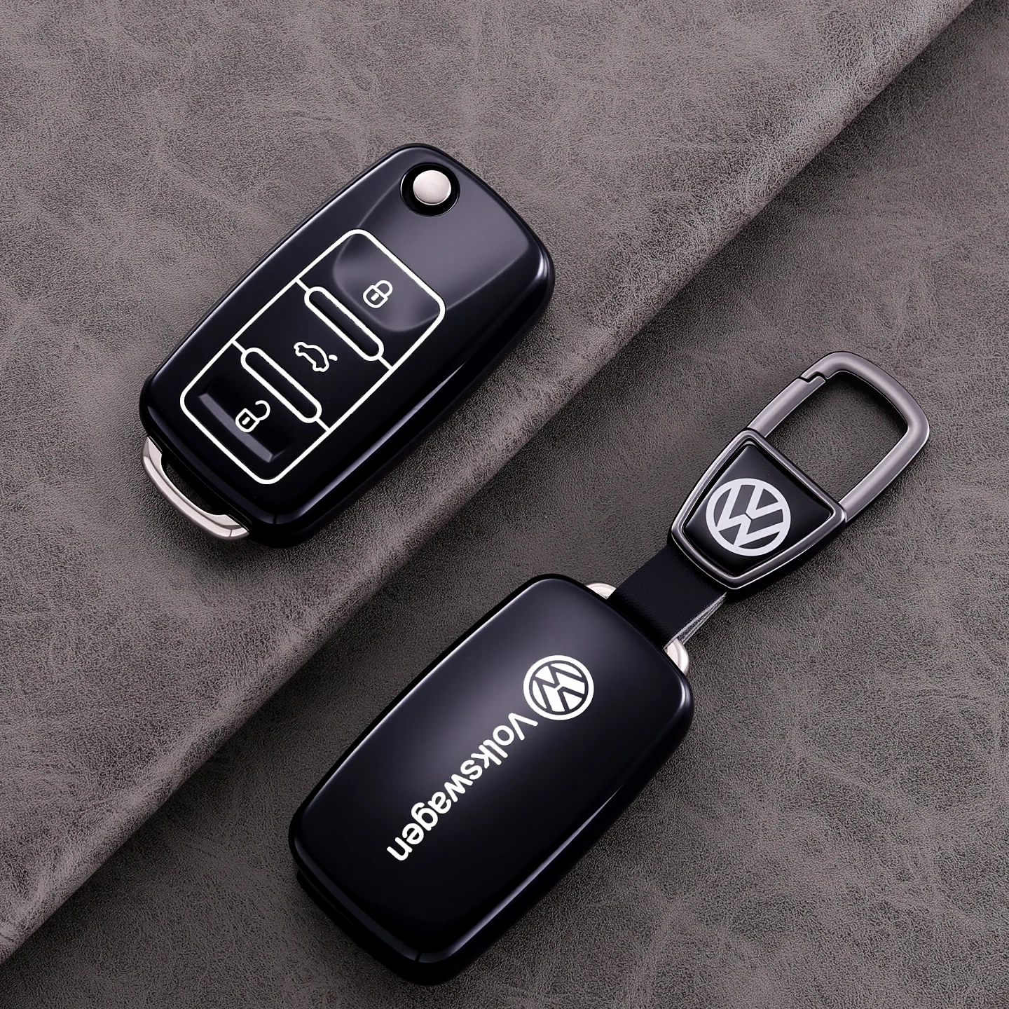 

Чехол для дистанционного ключа автомобиля Volkswagen VW Polo Golf Passat TiguanBeetle Caddy T5 Up Eos Skoda Octavia Seat Leon Altea Fob