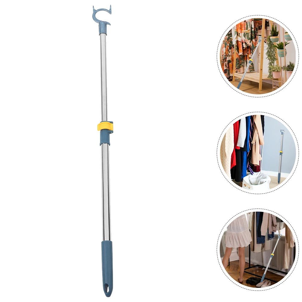 

Household Retractable Clothes Rod Adjustable Lightweight Telescoping Clothesline Pole For Home Closet Balcony Use