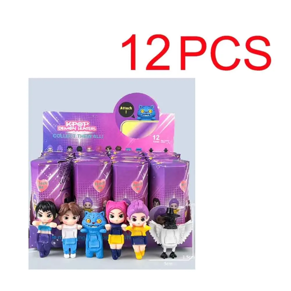 

!!!Новинка, 1-12 шт., охотники на демонов, слепая коробка, хипперс, аниме-фигурка, украшения для автомобильного телефона, куклы, фанаты, игрушки для детей, подарок