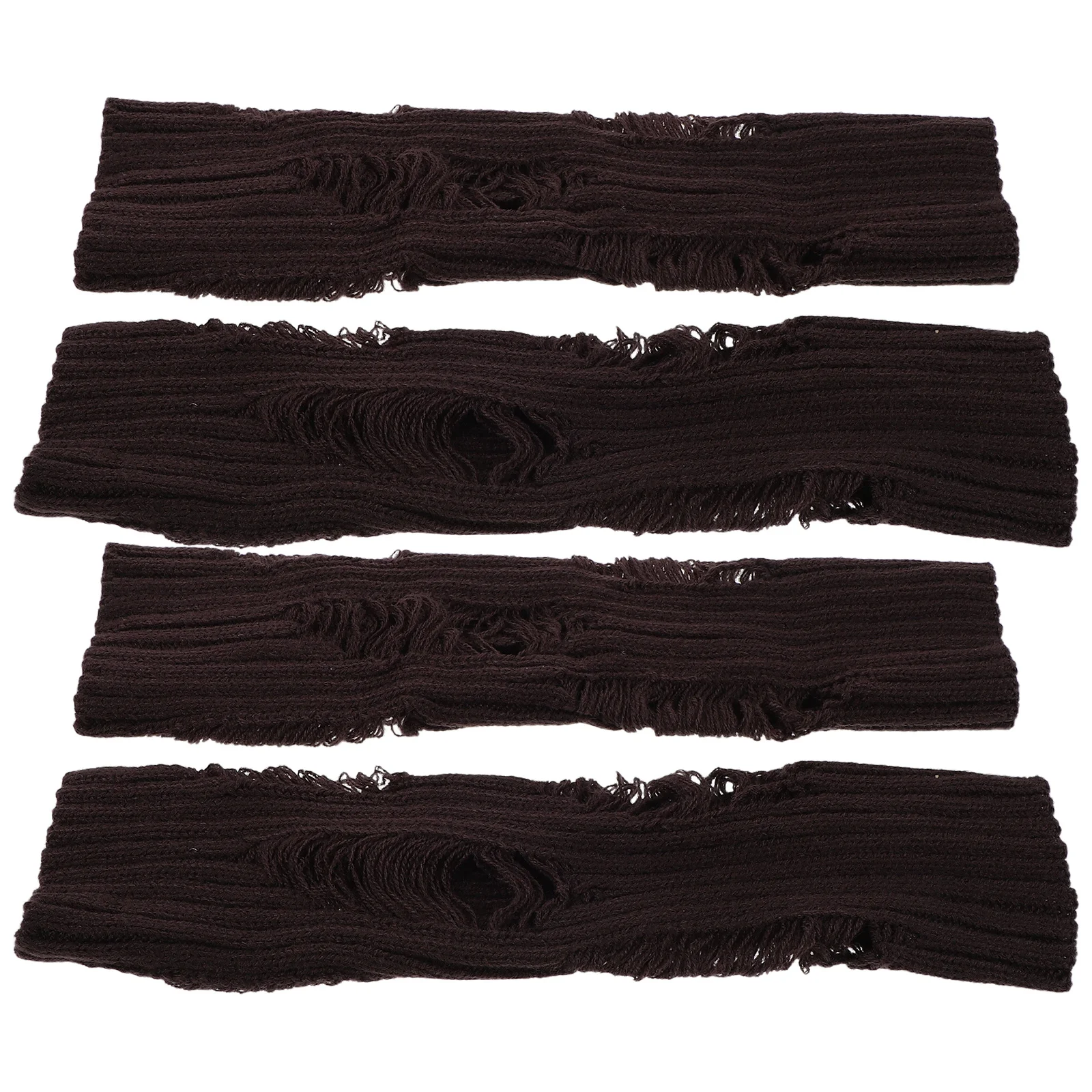 

2Pairs Knitted Fingerless Gloves Women Punk Arm Warmers Sleeves Soft Warm Long Mittens Cold Weather Autumn Winter