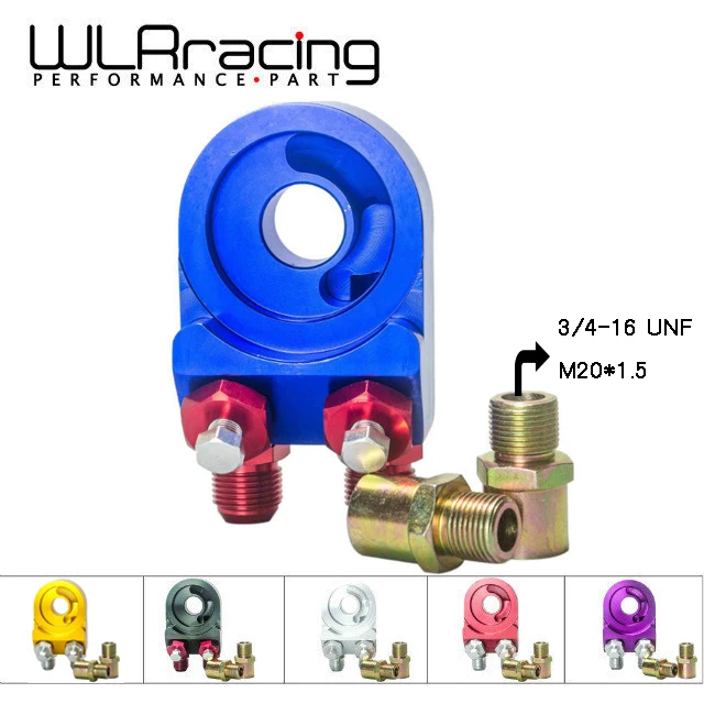 WLR - AN10 Universal Oil Filter Cooler Sandwich Plate Adapter M20*1.5 and 3/4UNF-16 Turbo T3 T4 Engine Plate WLR6723