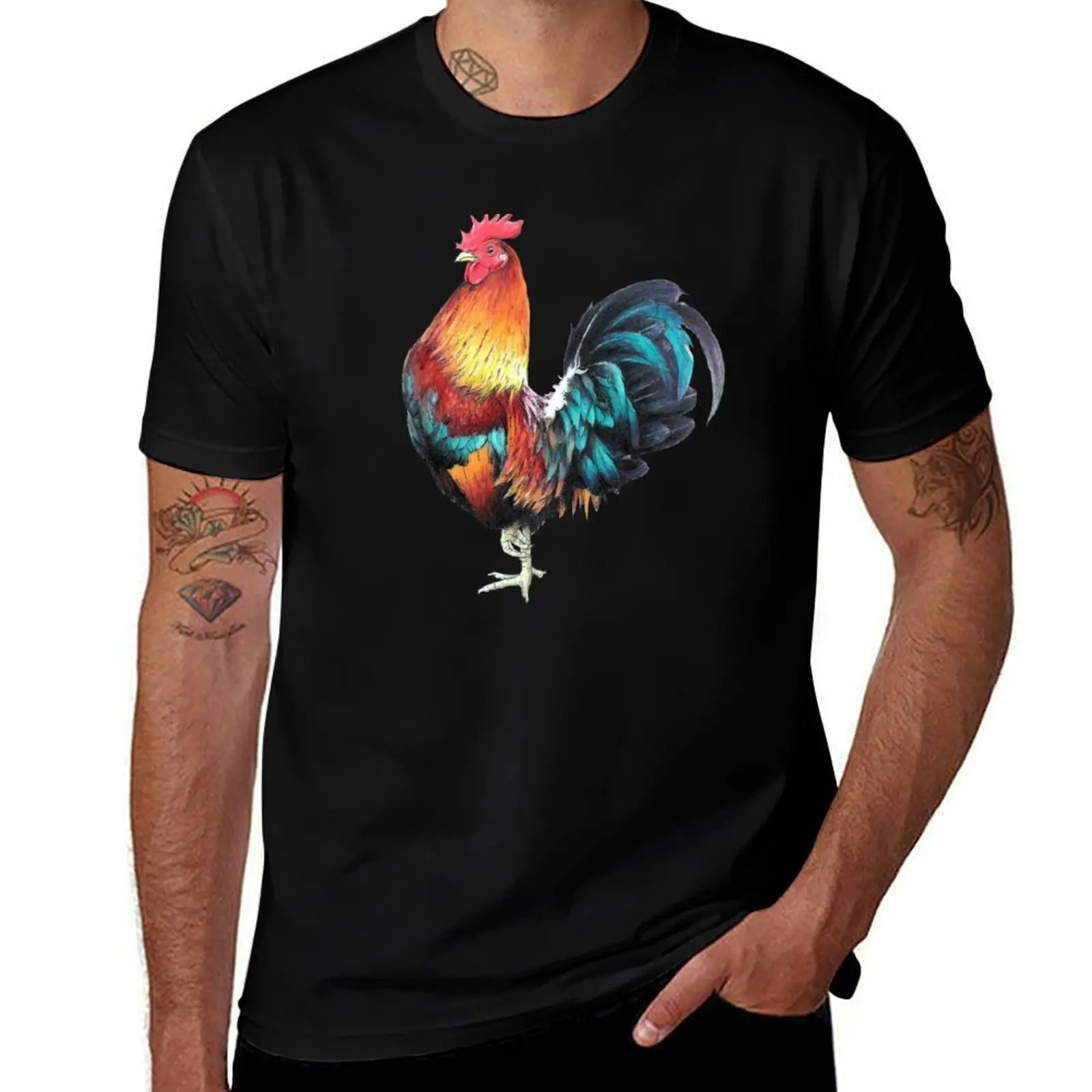 

Rooster T-Shirt mens graphic t shirts funny t shirts man T-Shirt
