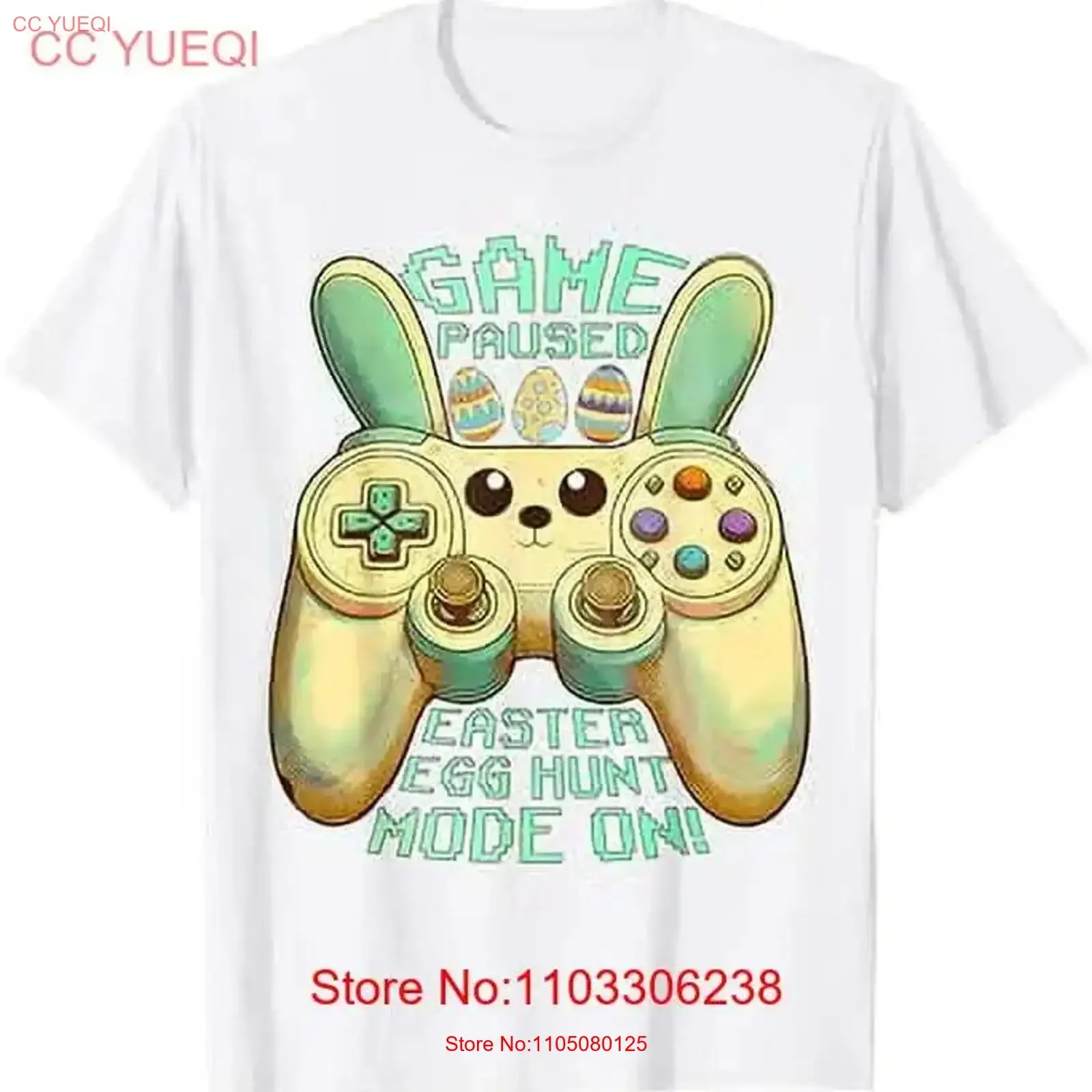 Easter Egg Hunt Gamer Game Paused Mode On T Shirt vintage Washed graphic Unisex Casual Versatile Slightly Soft