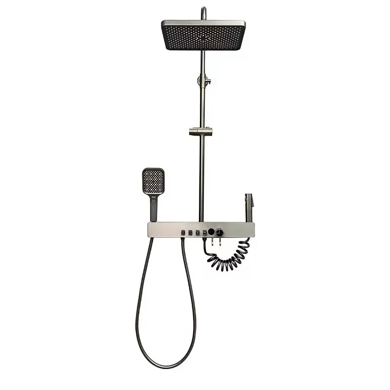 rainfall shower head combo setconstant temperature digital display shower set