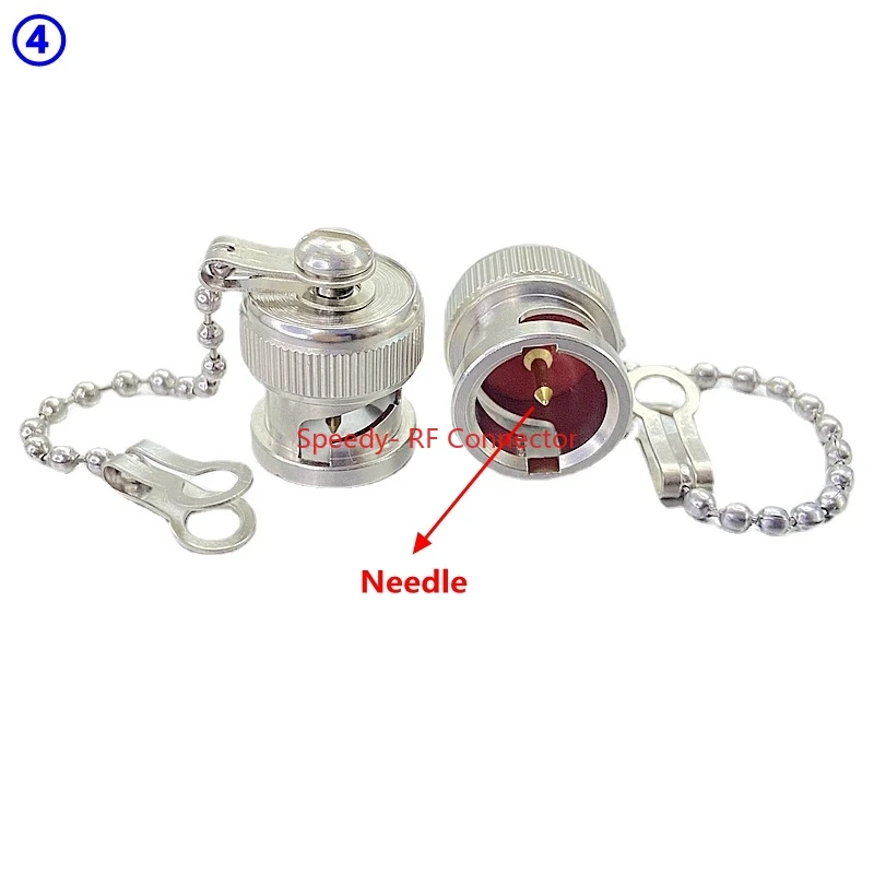 Q9 BNC Female Jack Dust Cap Protective Cover with Chain Needle Resistor RF Coaxial Terminator Brass Adapters Fast Delivery