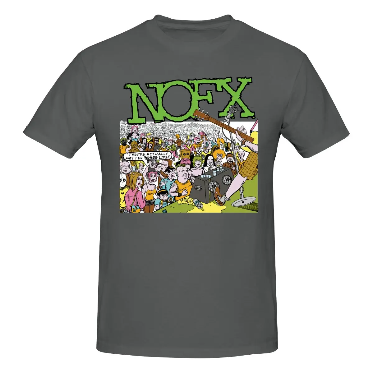 00S Nofx Cotton Band Old Vintage Music Noevx Punk Lock Shirt T-shirt Tee Pop Classic