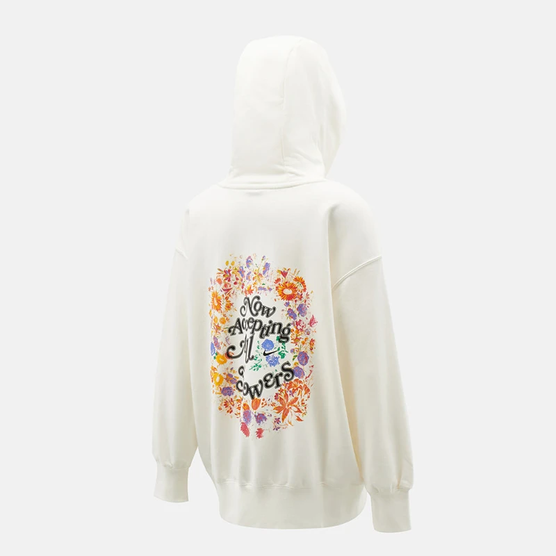 Nike genuine solid color sports casual sweatshirt new women's hooded sweatshirt HV8103-133