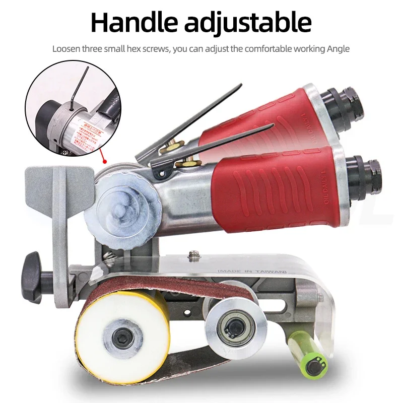 Rectifieuse pneumatique 7000 pliable, petite machine de tréfilage, polisseuse en métal et en acier inoxydable