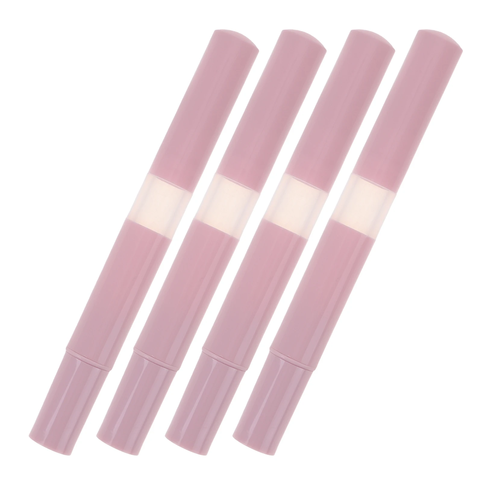 4Pcs Refillable Lip Gloss Container Transparent Twist Pen for Cuticle Oil Essential Oil Liquid