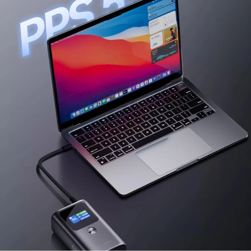 Thunderobot Power Bank V10 10000mAh 55W شاحن محمول سريع الشحن مع شاشة ملونة TFT معتمدة لهاتف iPhone16/Xiaomi