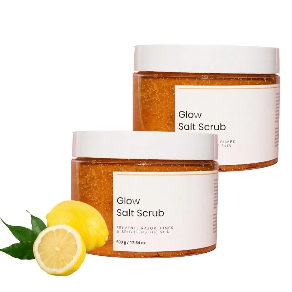 

Hot Turmeric Salt Glow Salt Scrub Brighten the Skin Smooth Turmeric Bath Scrub Moisturizing Body Scrub Cream for Body Care