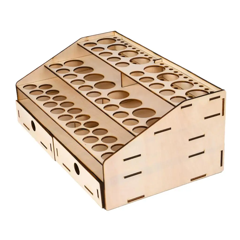 

Pigment Ink Bottle Tool Stand Rack Wood Painting Tool Storage Holder