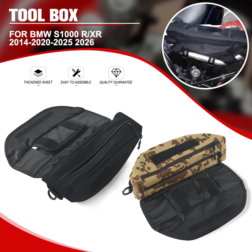 

Motorcycle Handlebar Bag For BMW S1000 R/XR 2014-2020-2025 2026 Waterproof Handlebar Travel GPS Navigation Bag Tool Box S1000RR