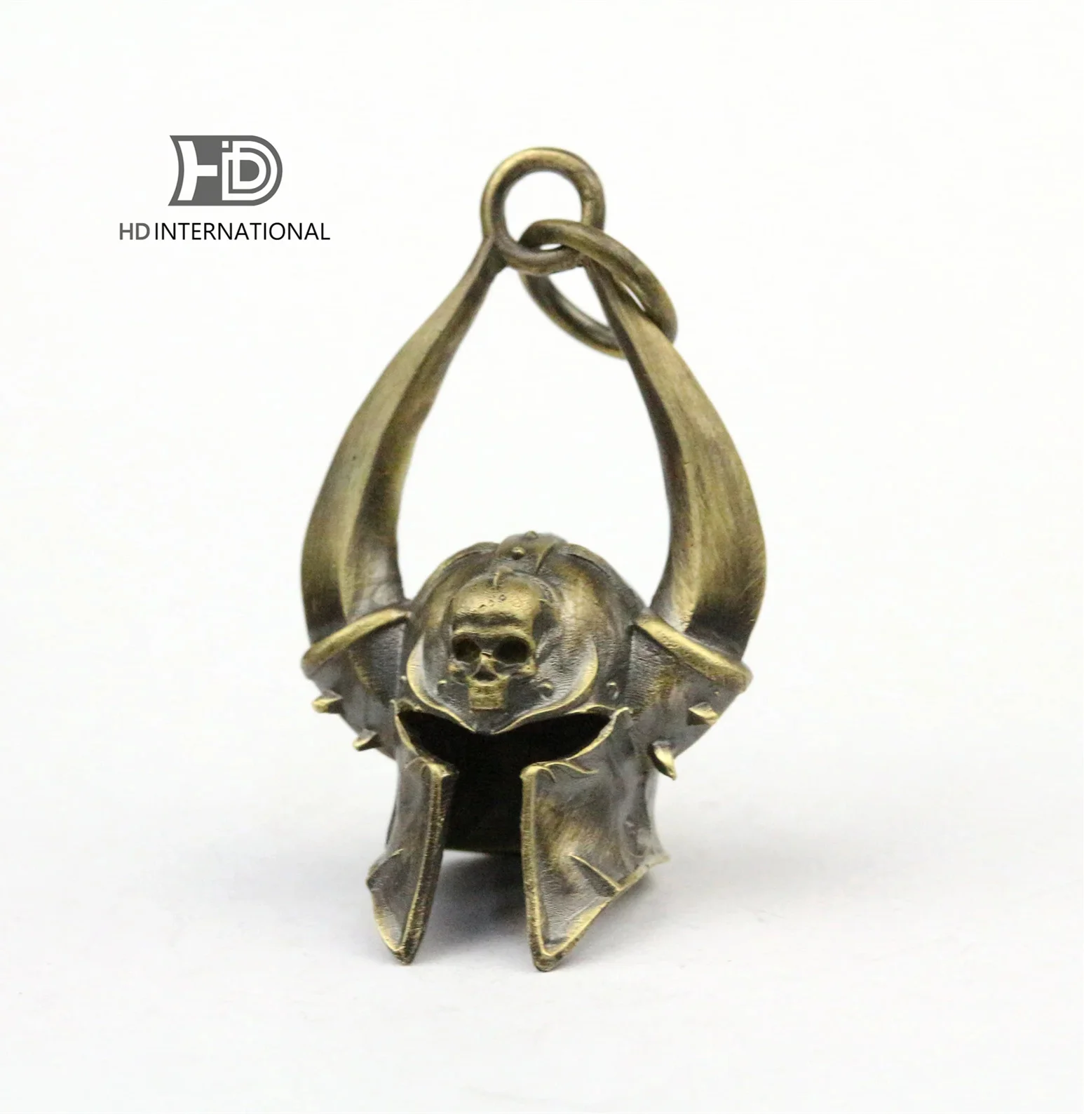 Warrior Helmet Pendant Viking Helmet Pendant Nordic Helmet Horns Helmet Pendant Skull Helmet Necklace Brass Craftsman Making Jew