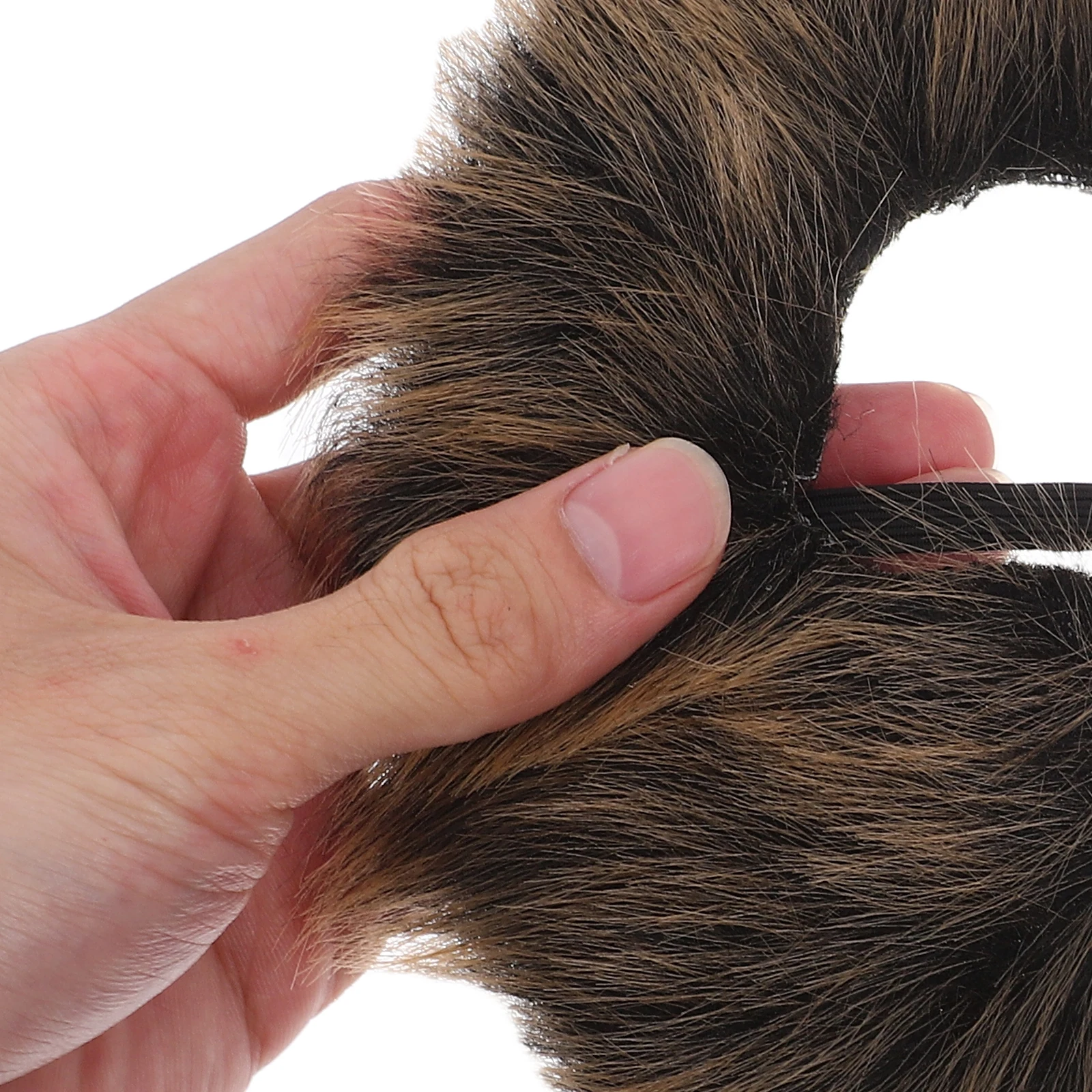 หนวดลิงสีน้ำตาล 1 ชิ้น สำหรับแต่งหน้าคอสเพลย์ ปาร์ตี้ งานแฟนซี แต่งกายสัตว์ อุปกรณ์ประกอบฉาก หนวดปลอมสำหรับผู้ใหญ่