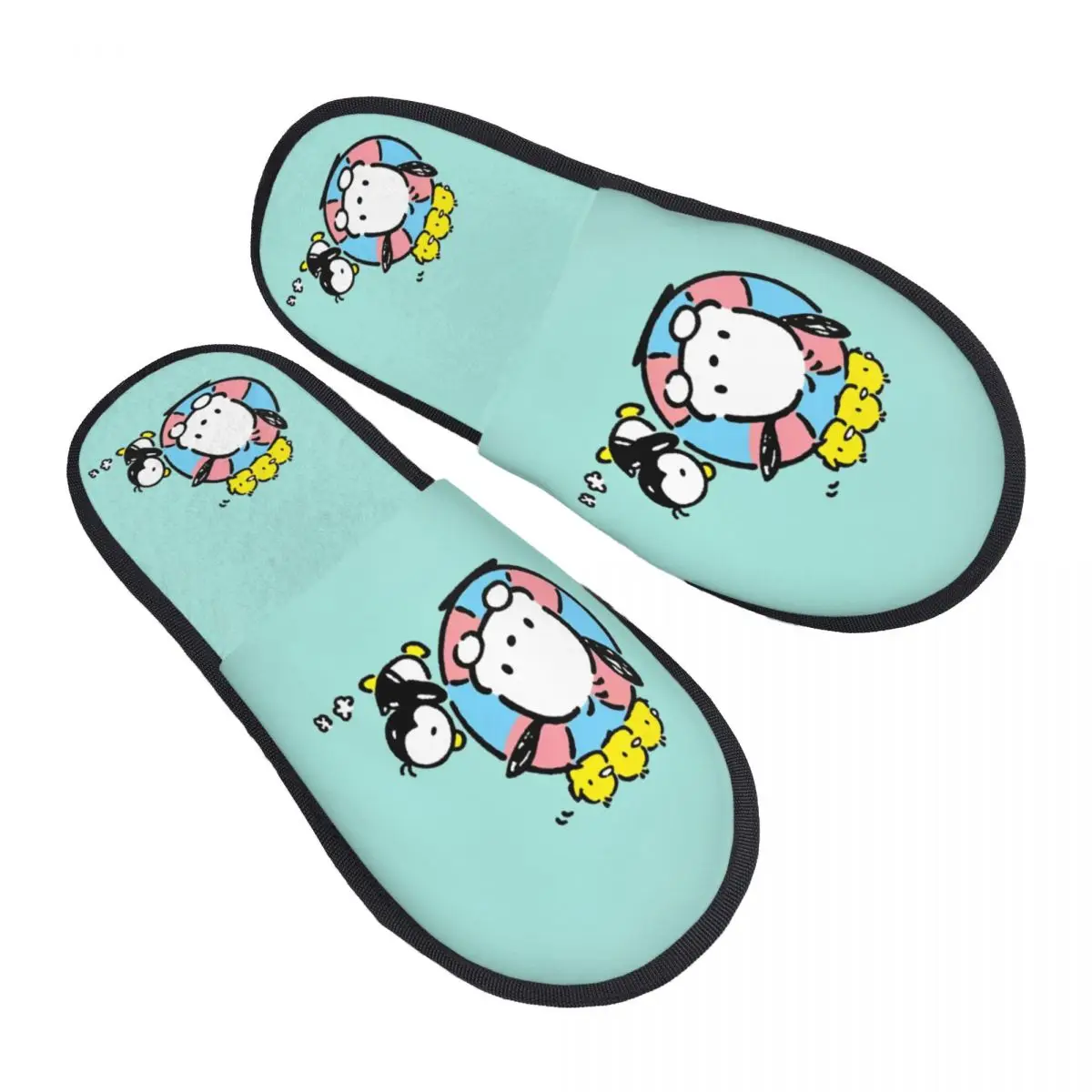 

Уютные тапочки из пены с эффектом памяти Pochacco на заказ, женская домашняя обувь для отеля с милой собакой