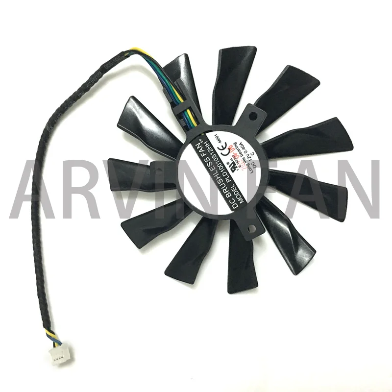 

Original GTX1060 GTX1070 R7-260X GPU Cooler Graphics Fan PLD10010S12HH For R7 260X 2GD5 OC GTX 1070 Replace