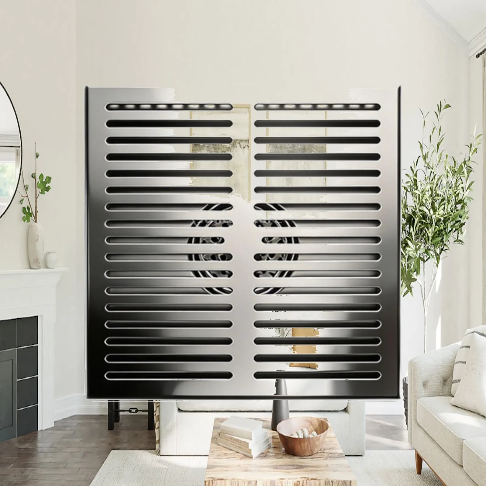 Stainless Steel Floor Drain Low-Height Drain with Slotted Cover Drainage Rust-Resistant Heavy-Duty for Courtyard, Garden