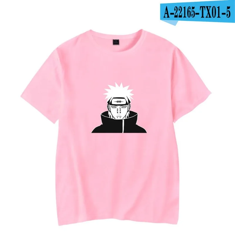 Anime Peripheral Naruto Children's T-shirt Pure Cotton Cartoon Print Parent-child Outfit Trendy Brand Casual Short Sleeved Shirt