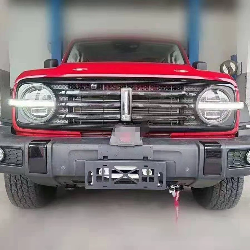 Держатель номерного знака для лебедки, передняя рамка номерного знака, держатель номерного знака для Jeep Wrangler Prado, внедорожная модификация грузовика