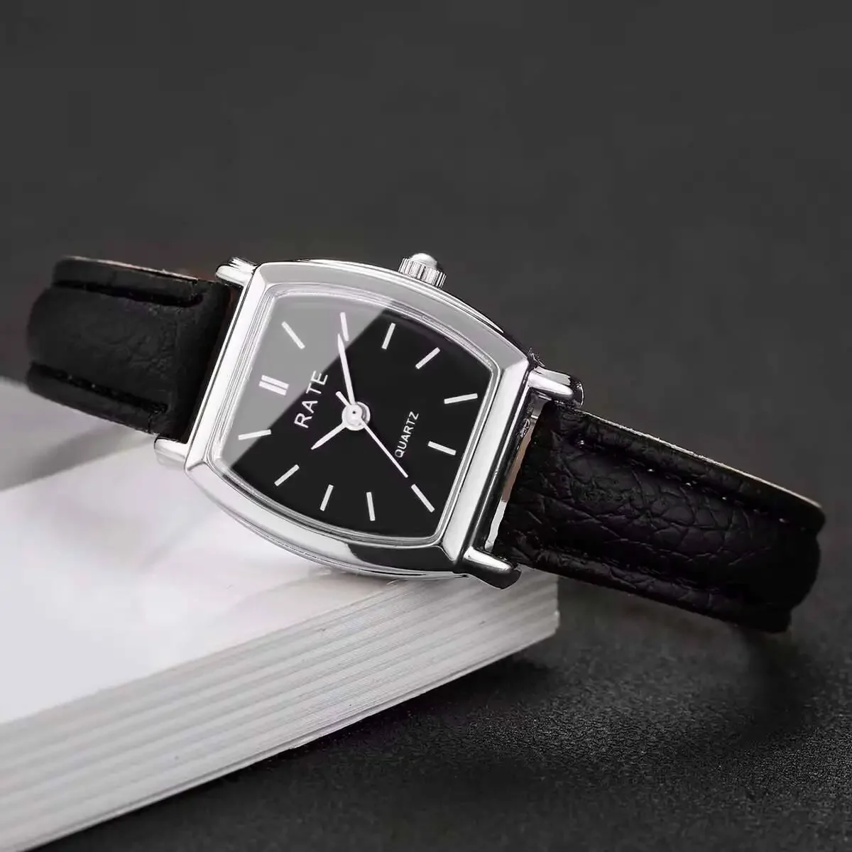 2PCS/Set Fashion Small Dial Women Watches Casual Leather Strap Quartz Wristwatch Reloj Mujer Girls Clock Gift（Without Box） - view 5