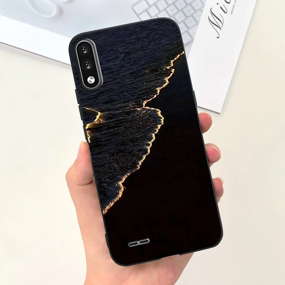 For LG K22 2020 Phone Case Back Cover Stylish Pattern Soft Liquid Silicone TPU Coque Fundas LGK22 K 22 Panda Housing