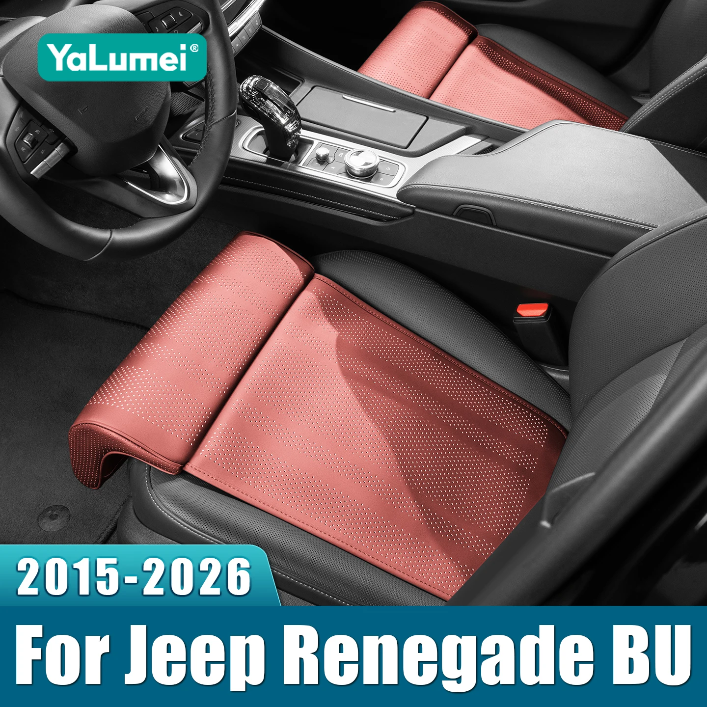 

For Jeep Renegade BU 2015 2016 2017 2018 2019 2020 2021 2022 2023 2024 2025 2026 Car Seat Leg Support Extension Mat Cushion Pad