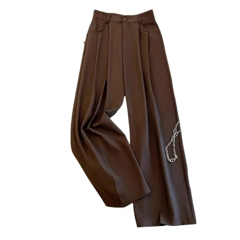 Pantaloni da donna Pantaloni primavera autunno per donna Pantaloni Moda coreana Abiti taglia unica Comodo elasticizzato Xxl Novità nelle tendenze 2025 G