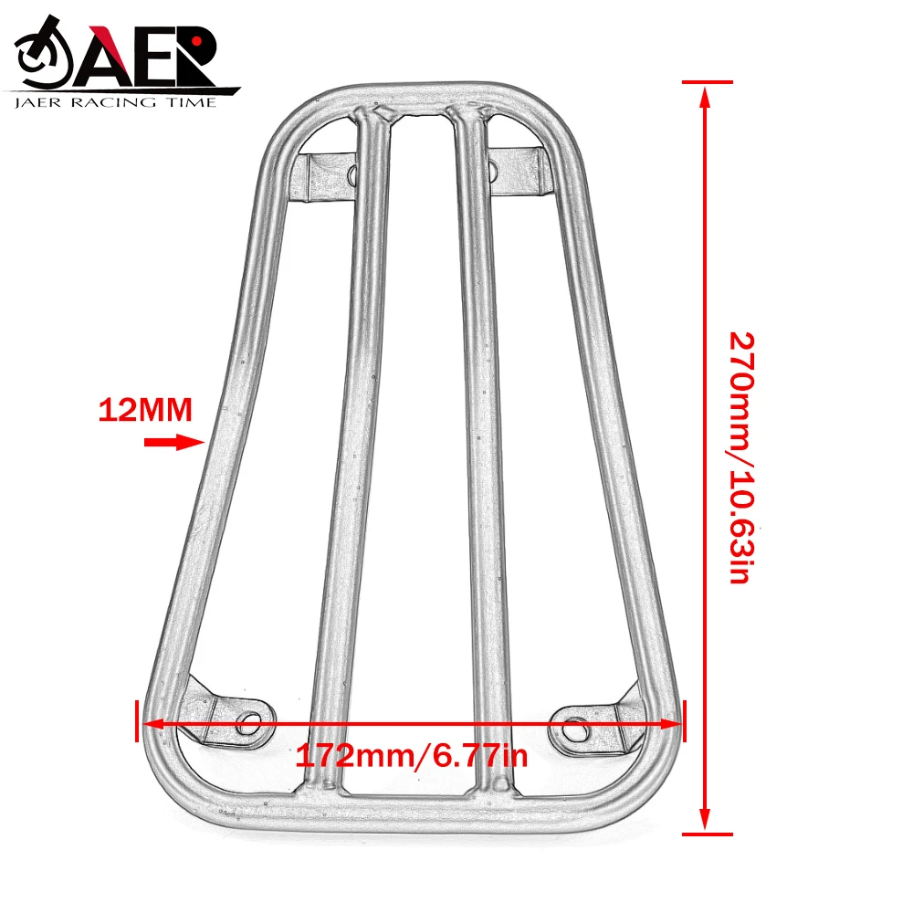 Heavy Duty Motorcycle Luggage Carrier Front Cargo Rack Stand Holder for Primavera Spring 125 150 2014-21 Vespa Sprint 150 16-21